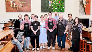 Image of Gabe Damiani with cohort - Bear Lake Coffee Co. Earns Q Grader Certification