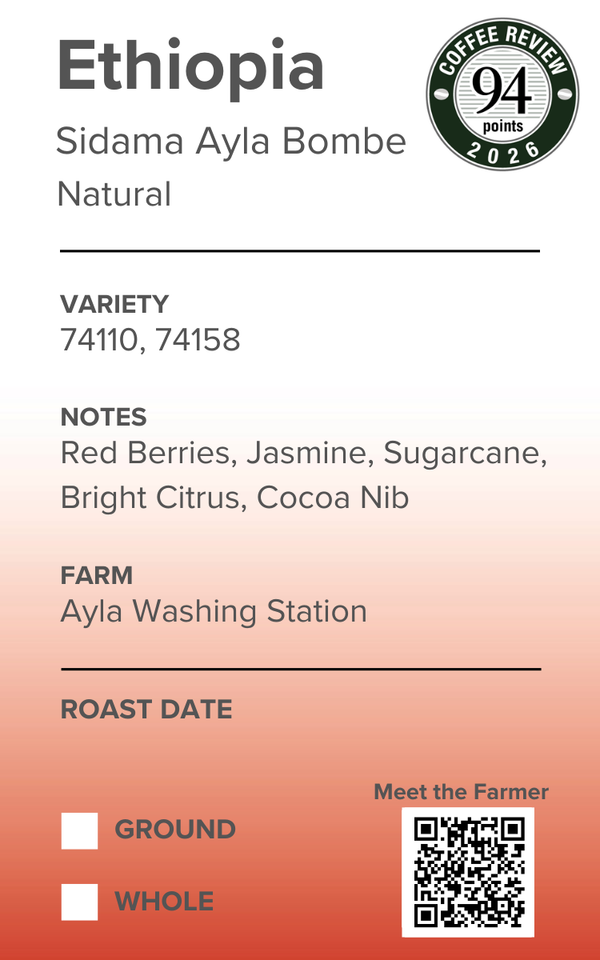 Ethiopia Sidama Ayla Bombe Natural