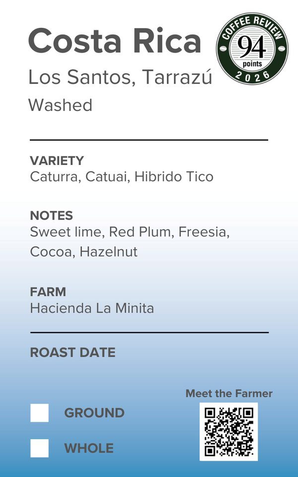 Hacienda La Minita — Tarrazú, Costa Rica