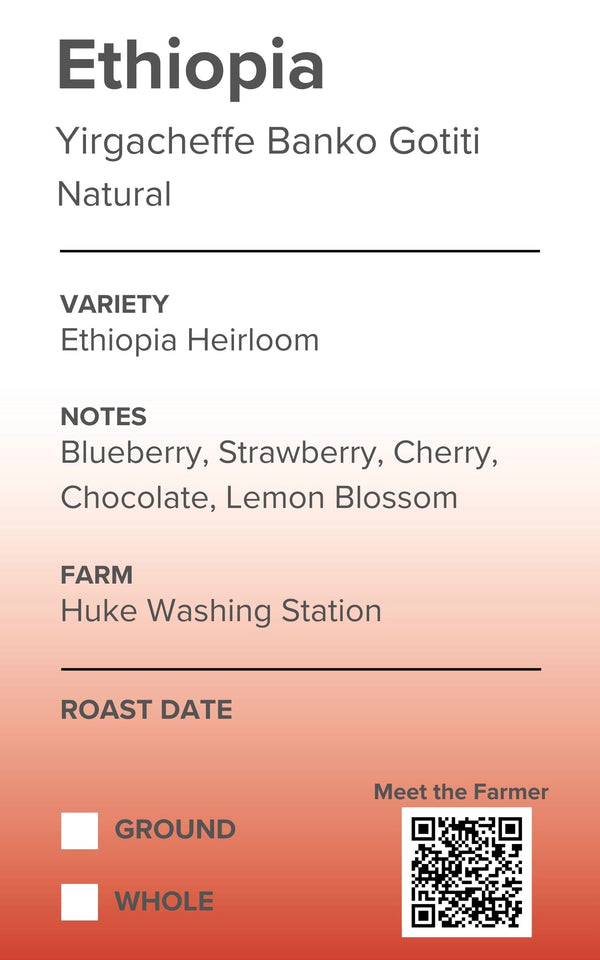 Ethiopia Yirgacheffe Banko Gotiti Natural