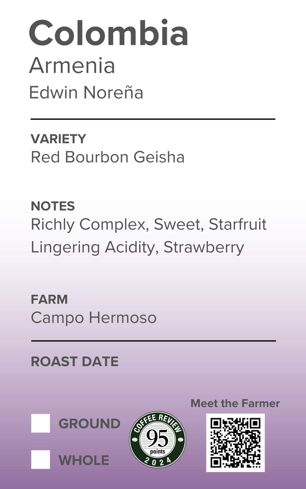 Colombia Red Bourbon Geisha Campo Hermoso