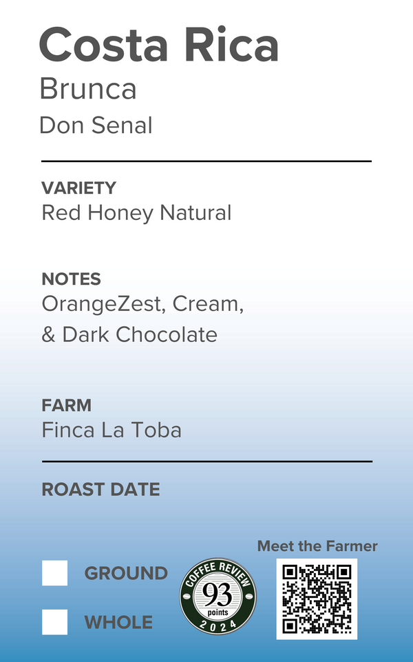 Costa Rica Don Senel Red Honey Natural
