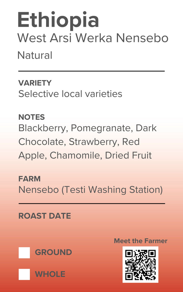 Ethiopia West Arsi Werka Nensebo Natural
