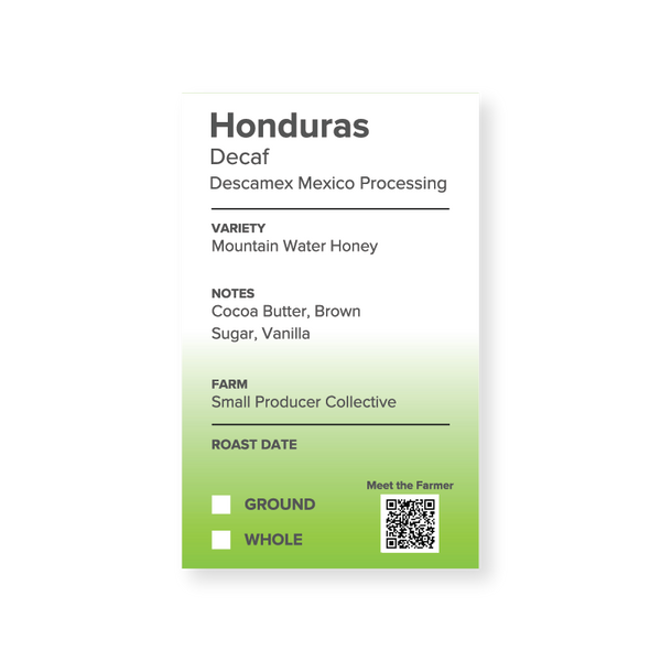Honduras Honey Decaf Mountain Water