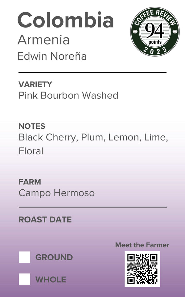 Colombia Campo Hermoso Pink Bourbon Washed
