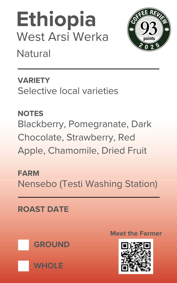 Ethiopia West Arsi Werka Nensebo Natural